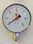 Pressure measuring industrial instrument closeup