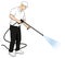 Pressure Power Washing Tech Clip Art