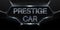 Prestige Car logo 3d text effect