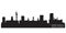 Pretoria South Africa skyline Detailed vector silhouette