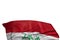 Pretty any holiday flag 3d illustration - Iraq flag with big folds lay in the bottom isolated on white