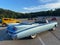 Pretty Big Blue Cadillac Convertible at a Car Show