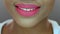 Pretty black woman, pink matte lipstick