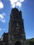 Pretty church in a small town of Spain, while walking though the Spanish trail.