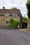 Pretty Cotswold stone cottages in the Cotswold village of Burford in Oxfordshire - United Kingdom