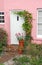 Pretty cottage garden and door