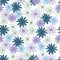 Pretty daisies flowers seamless pattern on white background. Chamomiles floral endless wallpaper