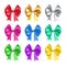 Pretty decorative bows from satin