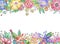 Pretty Decorative Watercolor Floral Frame