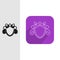 Pretty Feminist Shield Favicon symbol and icon Template vector. highly creative lineart style icon symbol.