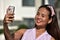 Pretty Filipina Woman Selfie