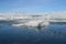 Pretty iceberg floe on the Jokulsarlon lagoon