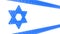 pretty israel flag blue decorative weave isolated. design object 3D rendering