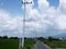 Pretty landscape with clouds in the sky blue