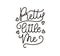 Pretty little me inspirational lettering Vector poster. Cute let