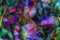 Pretty multi colorful polygon geometric pattern. mix many colors background textures space abstract