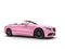 Pretty pink modern luxury convertible car