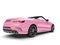 Pretty pink modern luxury convertible car - back view