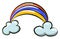 Pretty rainbow , illustration, vector