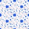 Pretty Seamless Floral Cornflower Abstract Background Blue