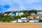 Pretty seaside houses at Folkestone town England