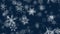 Pretty Snow 2 // 1080p Glittering Blueish Christmas Snowflakes Video Background Loop