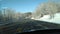 Pretty snow covered trees along state road 26