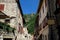 A pretty street in the pretty walled town of Villfranche de Conflent