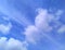 Pretty Swirly Cotton Cloud Formations In Louisiana Sky