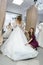 Pretty tailor measure length of wedding dress