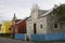 Pretty traditional colorful houses in Akureyri, Iceland