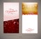 Pretty Valentines day invitation cards with hearts