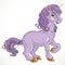 Pretty violet fabulous unicorn