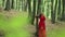 Pretty Woman Explores Beautiful Forest