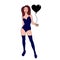 Pretty woman will play with your heart