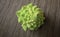 Pretty wood pattern placemat with interesting image of Romanesco Cauliflower