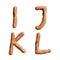 Pretzel capital letter alphabet - letters I-L