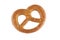 Pretzel cookie. Isolated on a white background. Full depth of field. Cut with the pen tool