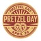 Pretzel Day stamp