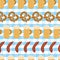 Pretzels beer sausage seamless vector pattern tile