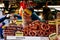 Pretzels and other bakery products for sale at Christmas market in Bolzano, Italy