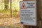 Prevent lyme disease from deer ticks warning sign