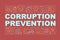 Preventing corruption word concepts banner