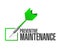 preventive maintenance check dart sign concept