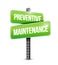 preventive maintenance street sign