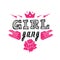 PrGirl Gang - fashion badge. Rose with crown for rock girl gang.