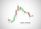 Price acttion of candles stick and graphic of forex pattern in stock chart, Forex candles pattern. vector currencies trading