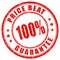 Price beat guarantee vector stamp