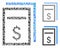 Price copy page Mosaic Icon of Irregular Parts