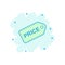 Price coupon icon in comic style. Price tag vector cartoon illustration on white isolated background. Sale sticker business